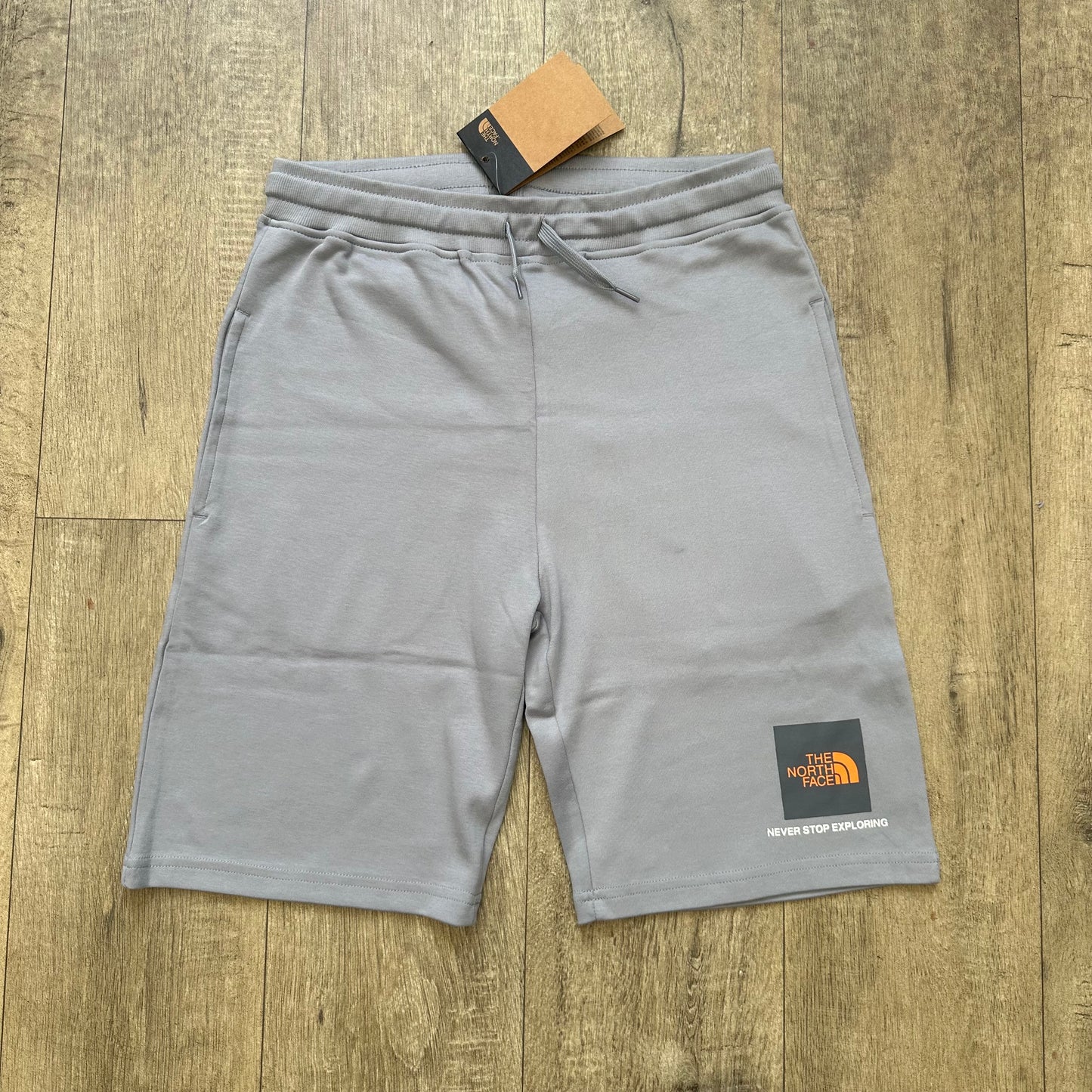 The North Face Box T-Shirt+Shorts Set - Grey/Orange - M
