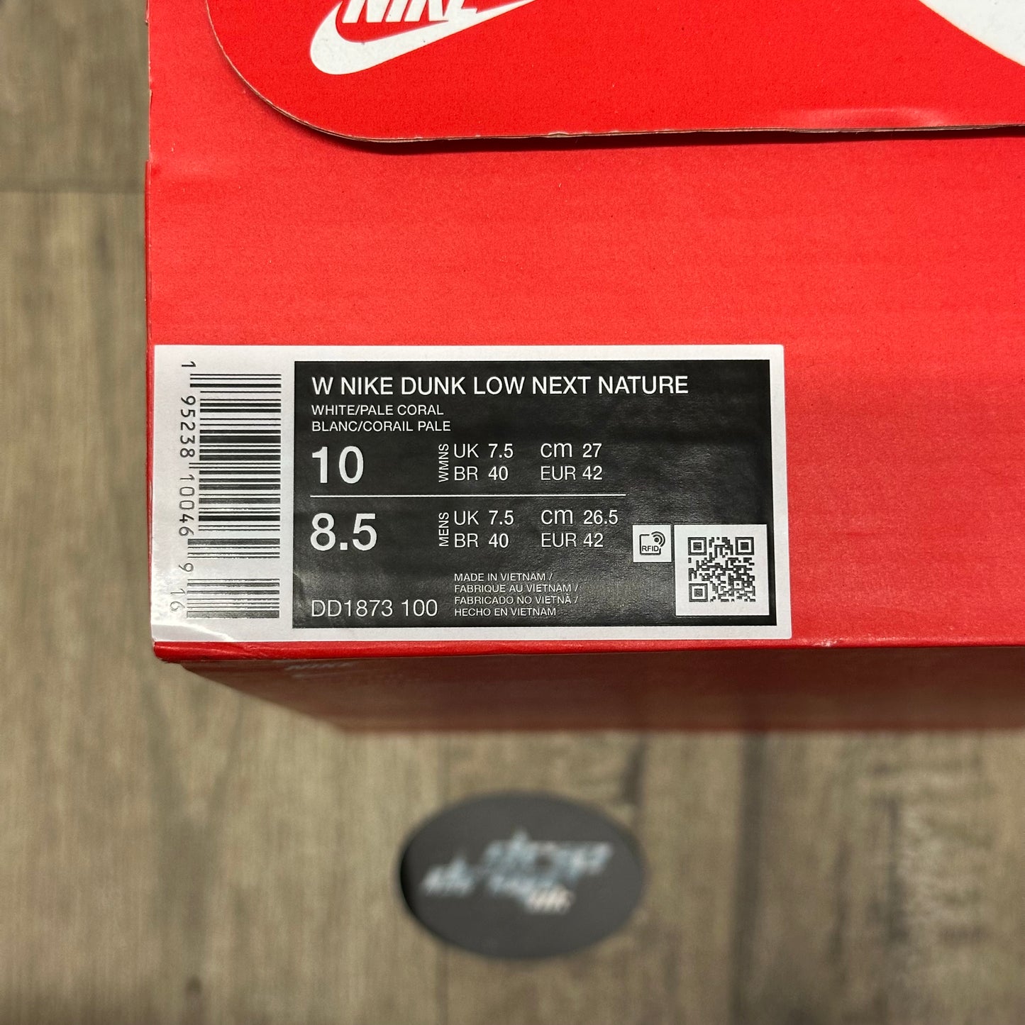 Nike Dunk Low - Pale Coral - UK 7.5