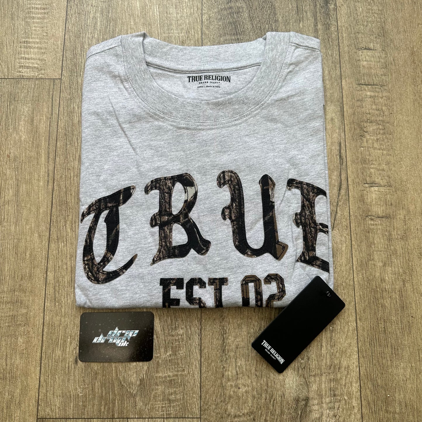 True Religion Forest Oversized T-Shirt - Grey