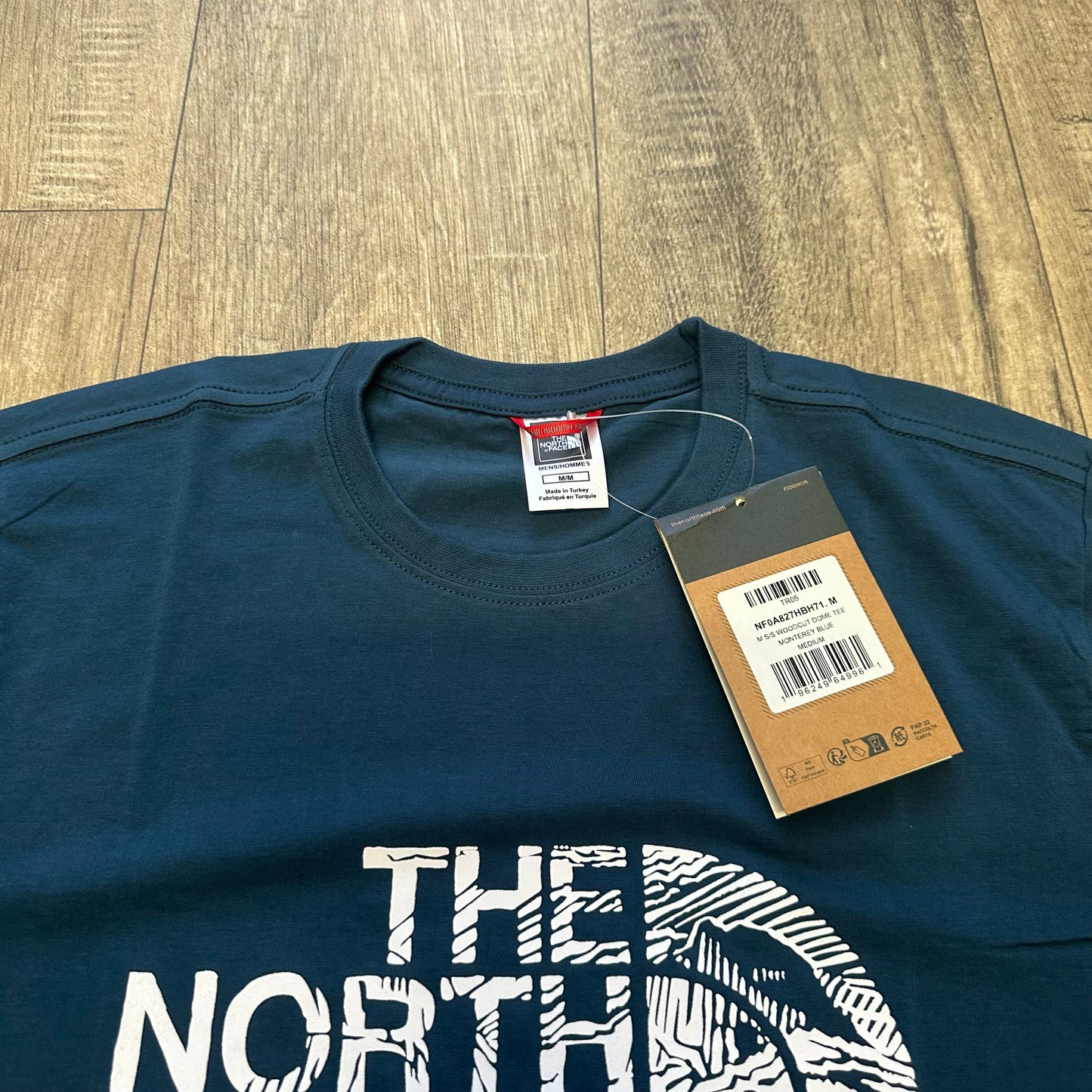The North Face Woodcut T-Shirt - Navy - M