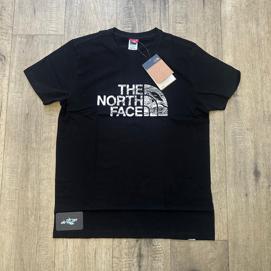 The North Face Woodcut T-Shirt - Black - M
