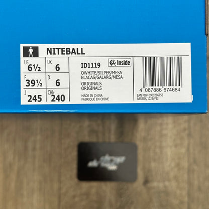 Adidas Niteball - White - UK 6